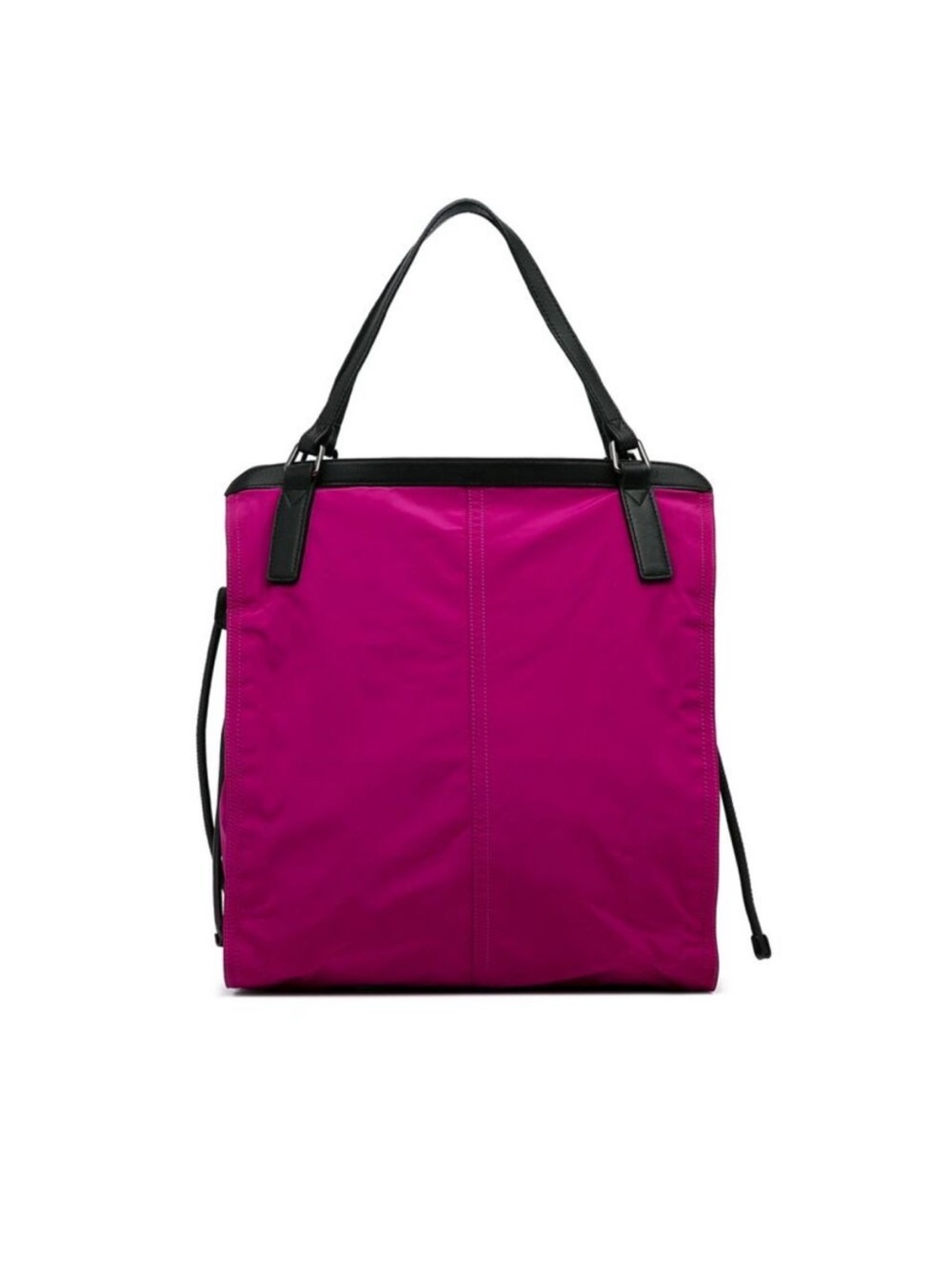 Burberry Fuchsia Tote with Black Leather Trim - Picture 3 of 12